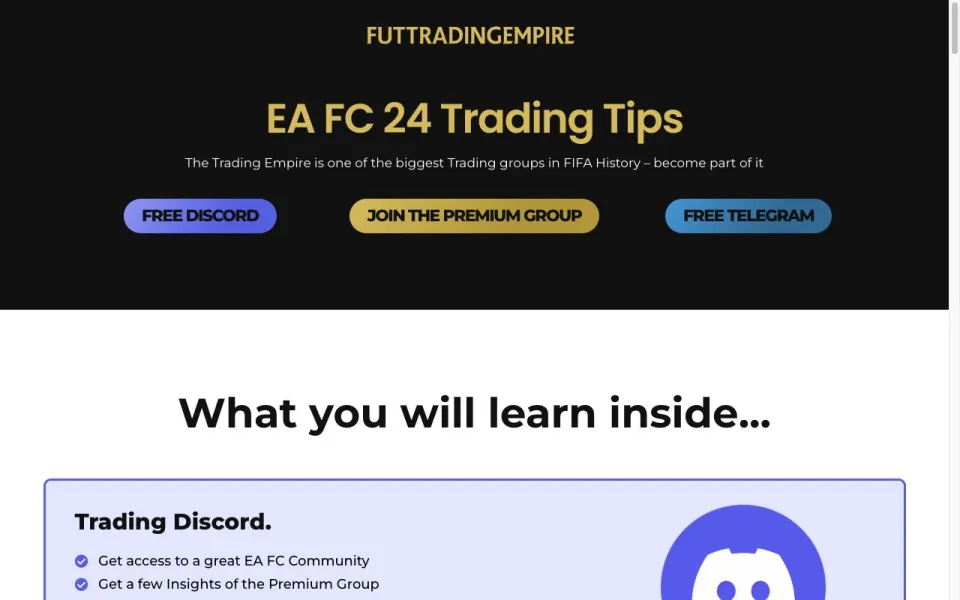 Screenshot of futtradingempire.com